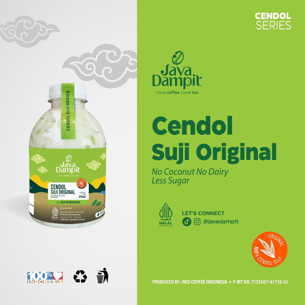 

CENDOL SUJI ORIGINAL READY TO DRINK SIAP MINUM KEMASAN 250ML