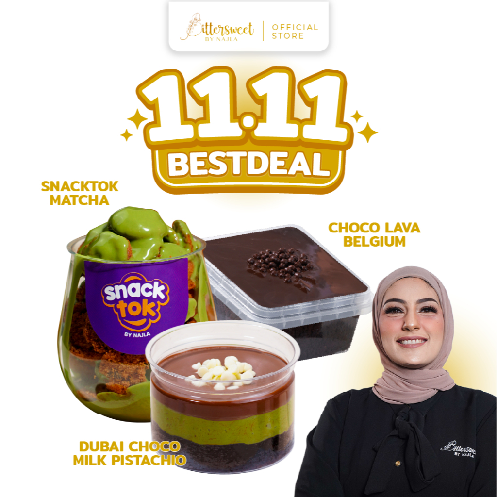 

[ Spesial Owner ] Dubai Choco Milk Pistachio + Snacktok Matcha + Choco Lava Belgium