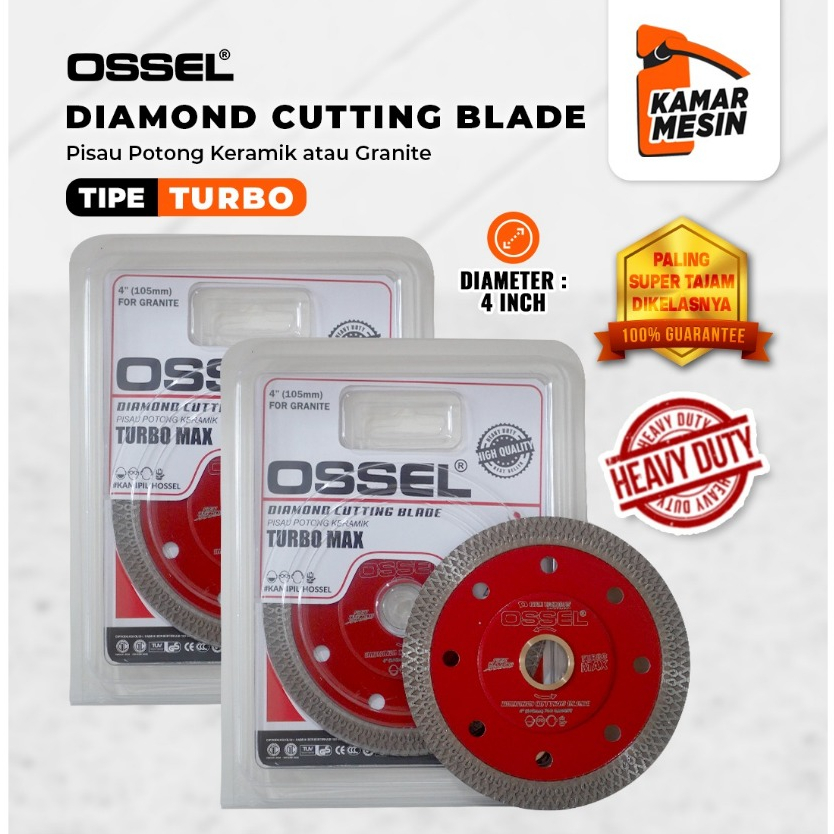OSSEL Pisau Potong Keramik Turbo Ossel Pisau Potong Granit Turbo Merah Ossel Beli Banyak Harga Beda