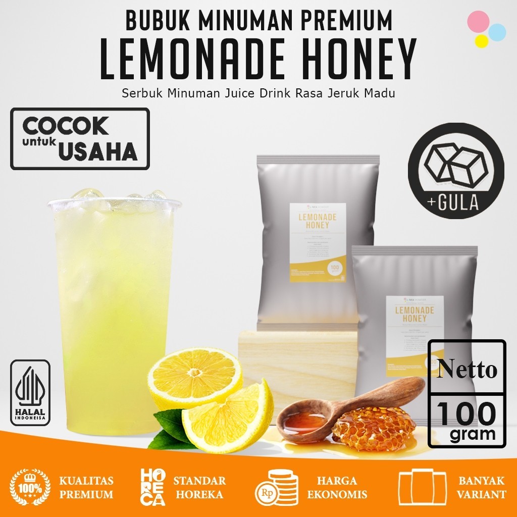 

Bubuk Minuman Lemon Madu 100 Gr Lemonade Honey Powder Drink 100 Gram