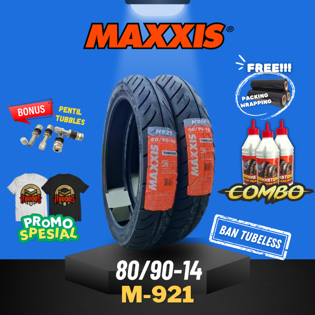 [READY COD] BAN MAXXIS M921 80 - 90 - 14 / BAN MAXXIS 80/90-14 / 80-90-14 TUBELESS BAN LUAR / BAN MA