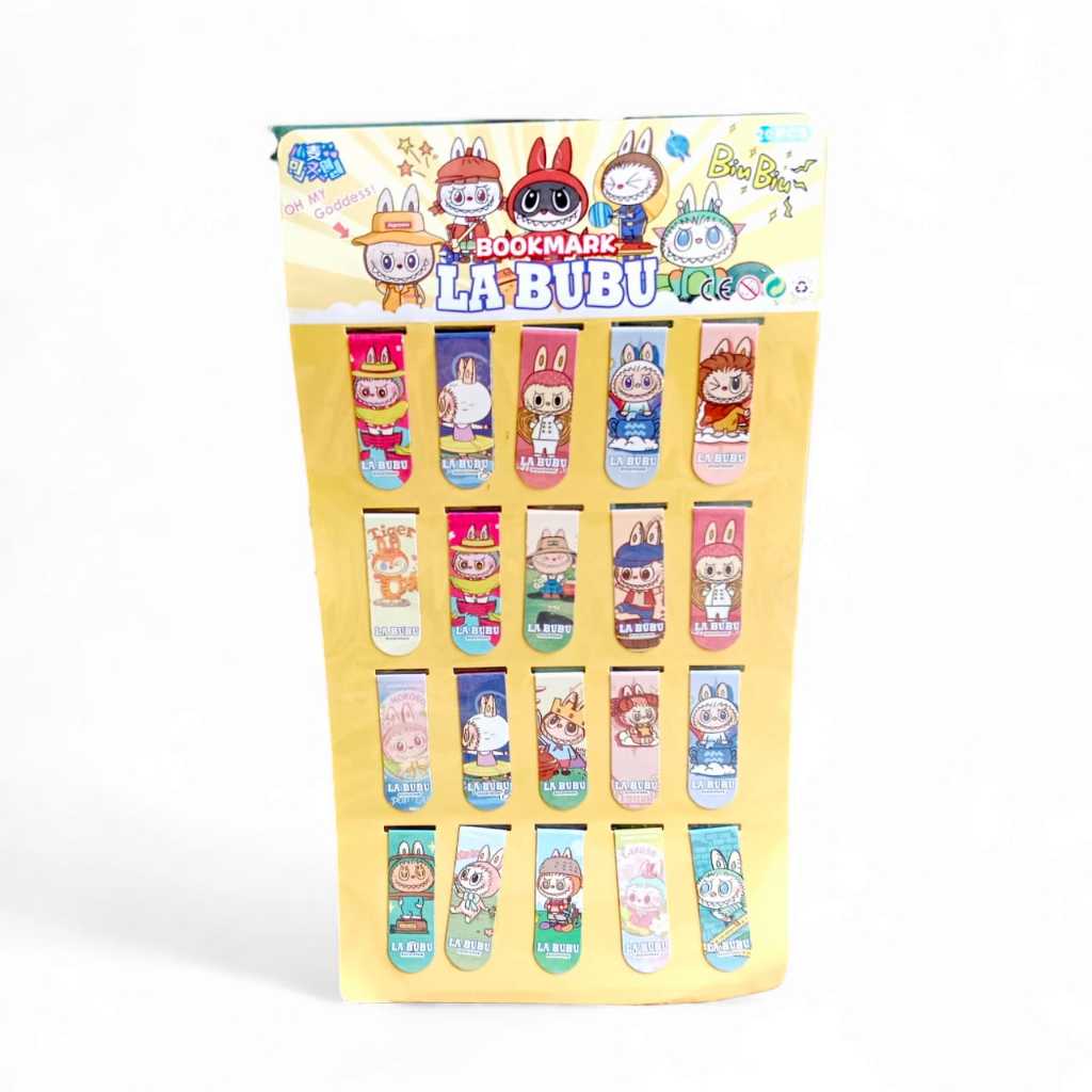 

1 LEMBAR PEMBATAS BUKU MAGNET / PEMBATAS BUKU KARAKTER LABUBU/ PEMBATAS / PEMBATAS BUKU MAGNET SANRIO