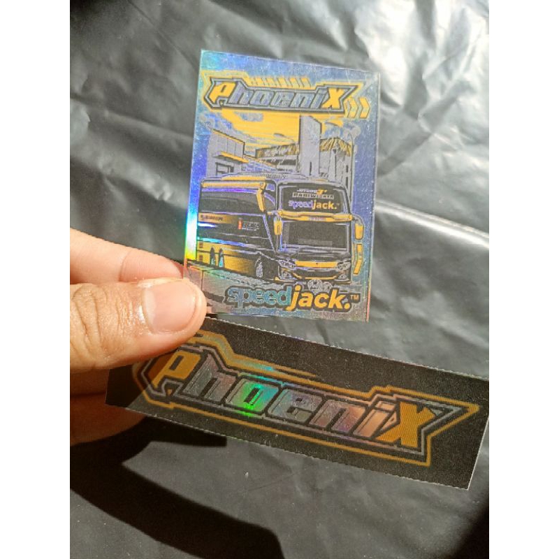 

stiker phonix speed jack hologram