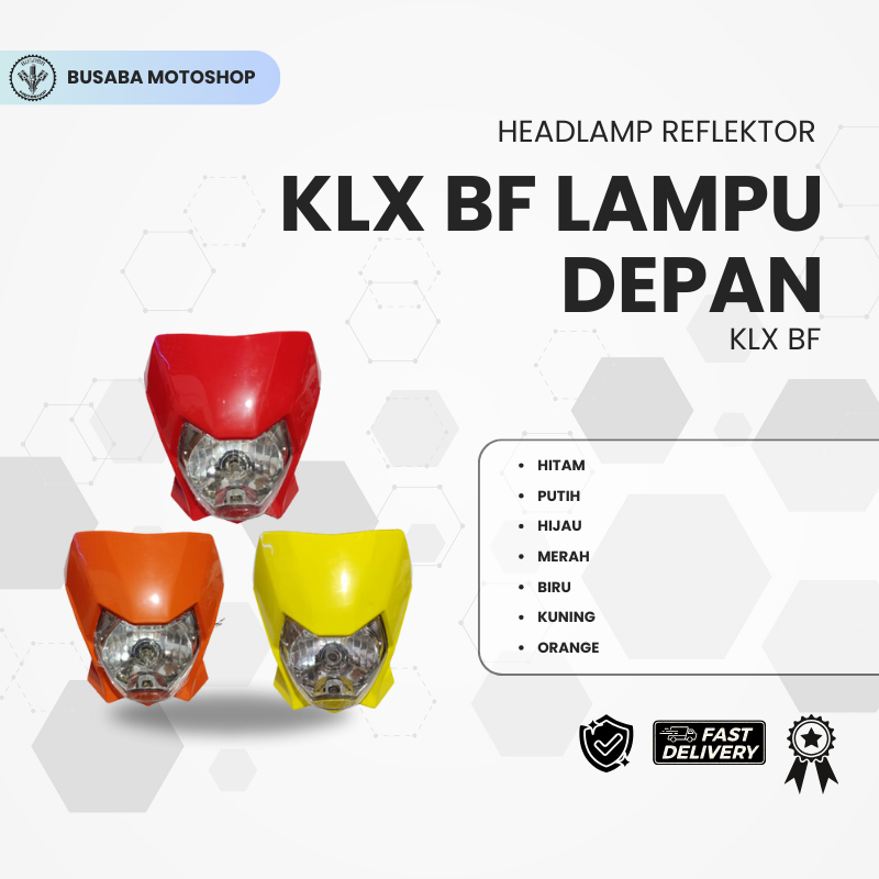 HEADLAMP REFLEKTOR KLX BF LAMPU DEPAN KLX BF
