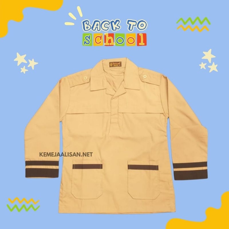 

Baju Seragam Sekolah Pramuka Siaga Lengan Panjang