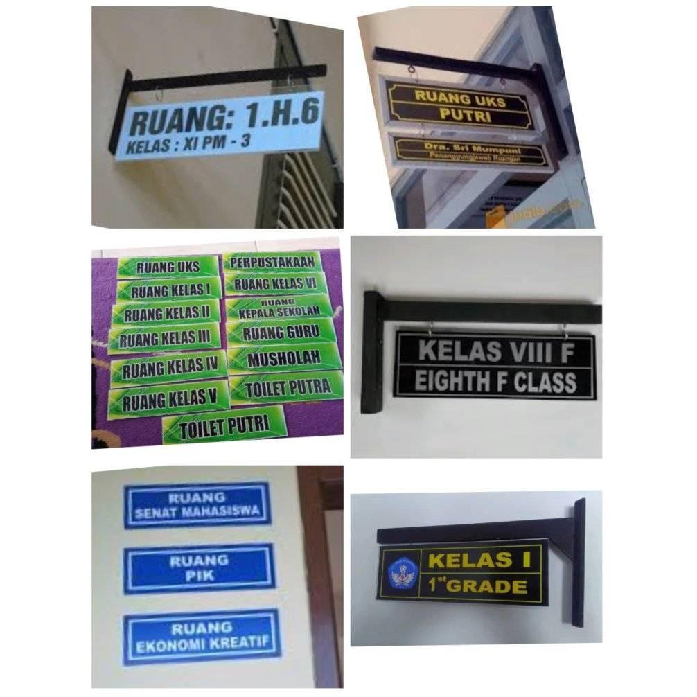 

Papan Nama Ruang Kelas Puskesmas Klinik Custom