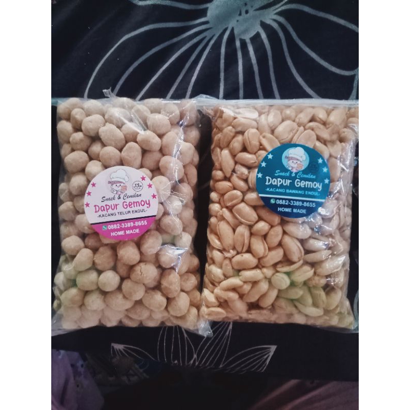 

paket kacang telur &kacang bawang 500 gr an||