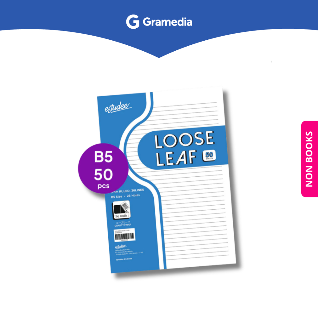 

Gramedia Depok - ESTUDEE LOOSE LEAF J GARIS B50
