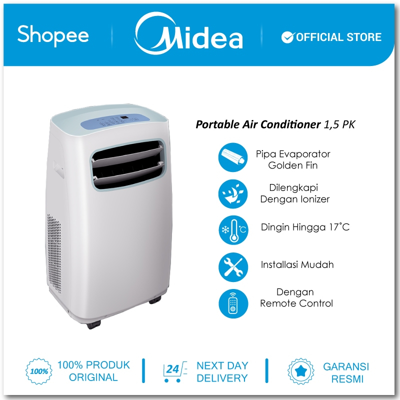 Midea AC Portable 1.5 PK MPF2-12CRN1