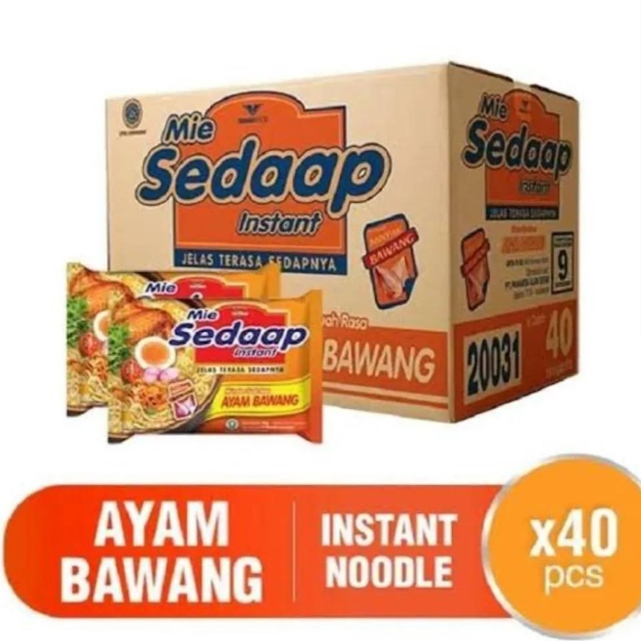 

1 dus Mie Sedaap Ayam Bawang Kuah Mi Sedap Instan isi 40pcs