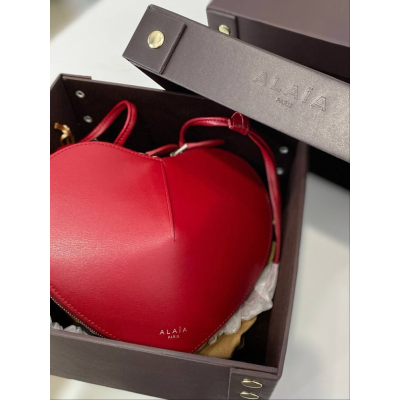 Alaia Mina Le Couer Red Patent