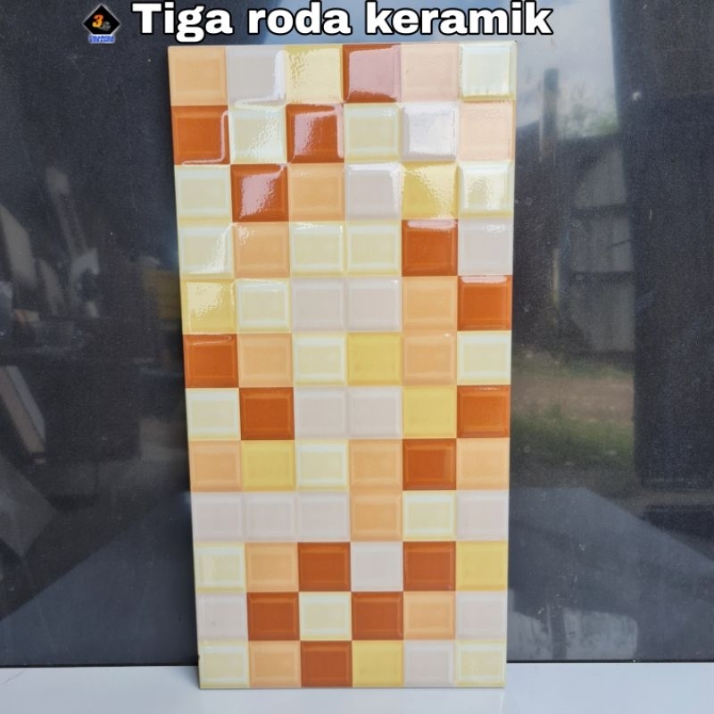 keramik 25x50 dinding kamar mandi/keramik dinding dapur/keramik tiang/keramik motif/keramik motif mi