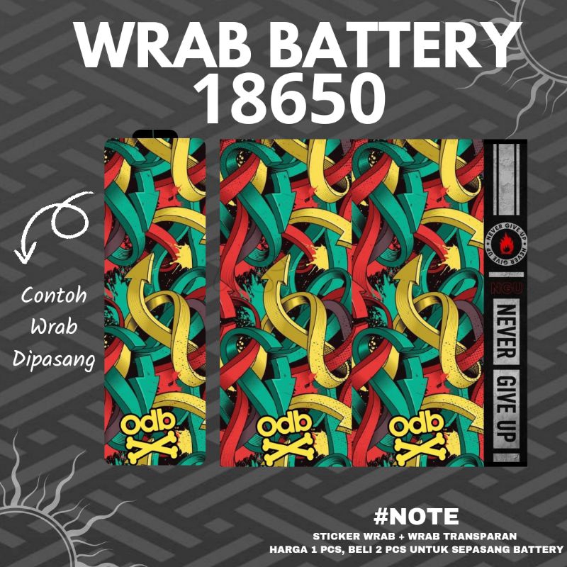 

Stiker Wrap Baterai 18650 Full Motif V2 Abstrak - Untuk Melindungi Baterai
