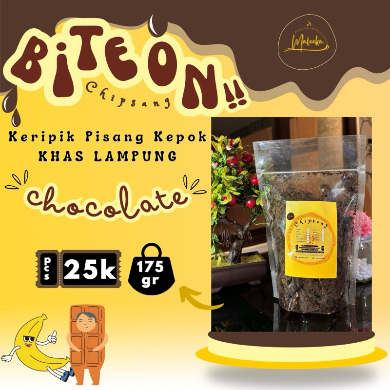 

Chipsang - Keripik Pisang Kepok rasa COKLAT Khas Lampung 175gr