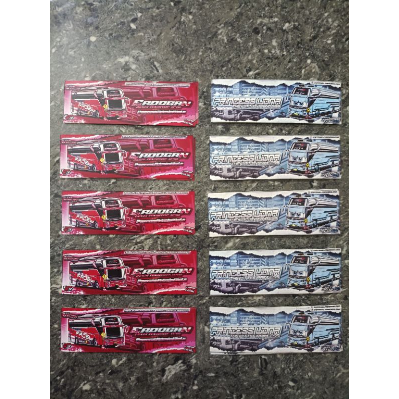 

Stiker bus terbaru original kalebas liona & erdogan isi 36 pcs