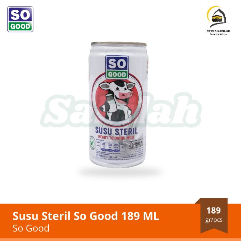 

Susu Steril So Good 189ml | Produk Baru