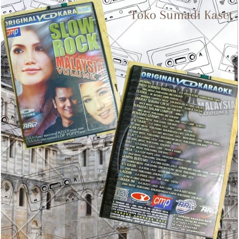 VCD slow rock Malaysia vol 4 produksi AAR RECORD