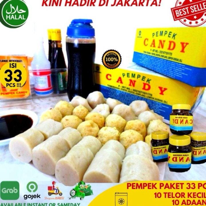 

NEW PROMO PEMPEK PALEMBANG CANDY isi 33 pcs ASLI EMPEK EMPEK PALEMBANG MPEKMPEK