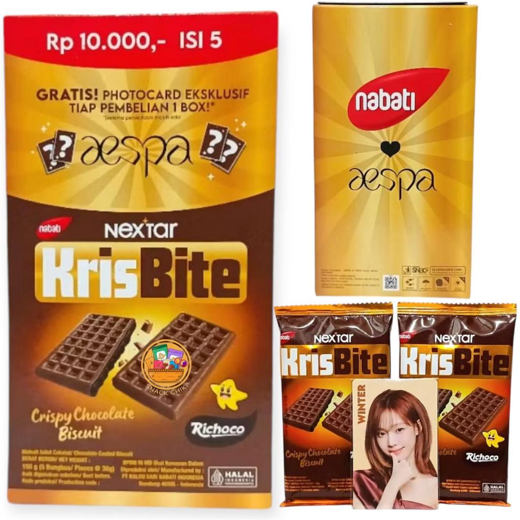 

NABATI AESPA KRIS BITE ISI 5 PCS X 30 GR DAPATKAN PHOTOCARD