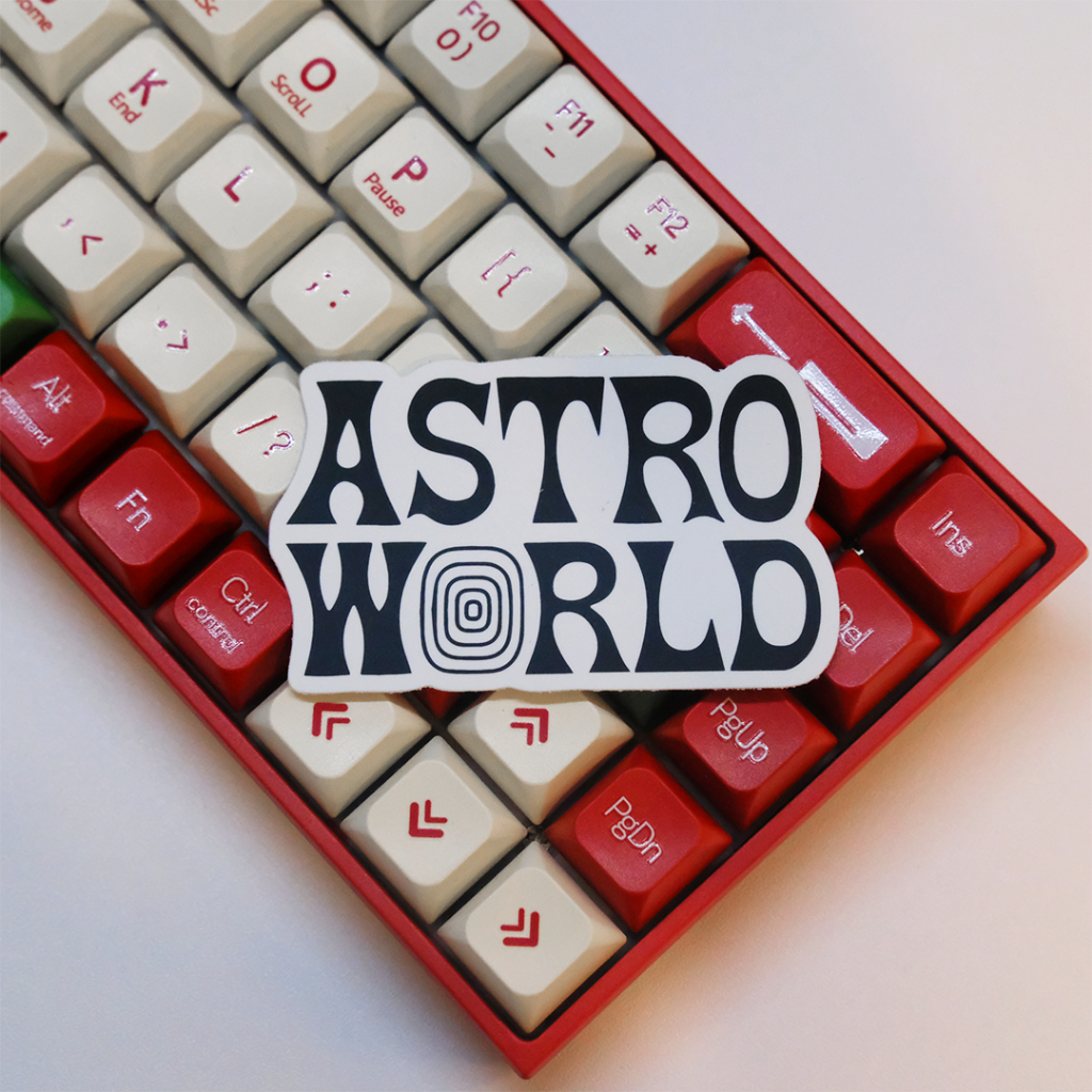 

STICKER ASTRO WORLD TRAVIS SCOTT