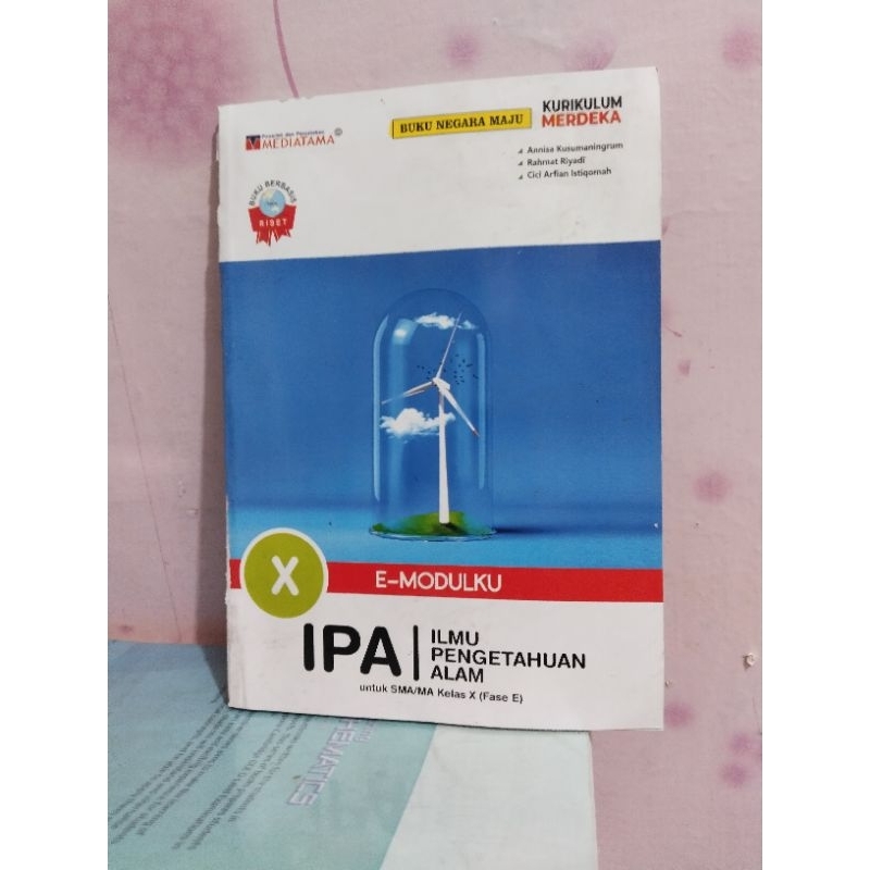 buku e modulku ipa/ilmu pengetahuan alam kelas 10 X 1 sma ma mediatama kurikulum merdeka