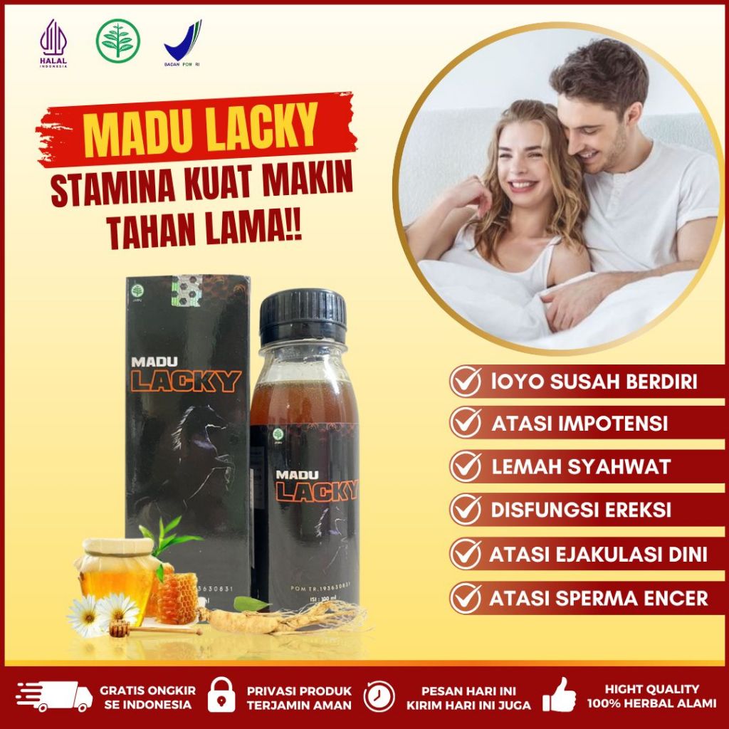 

Madu Herbal Asli Madu Lacky Penambah Stamina Madu Murni Tanpa Campuran Bikin Tahan Lama 100%Original
