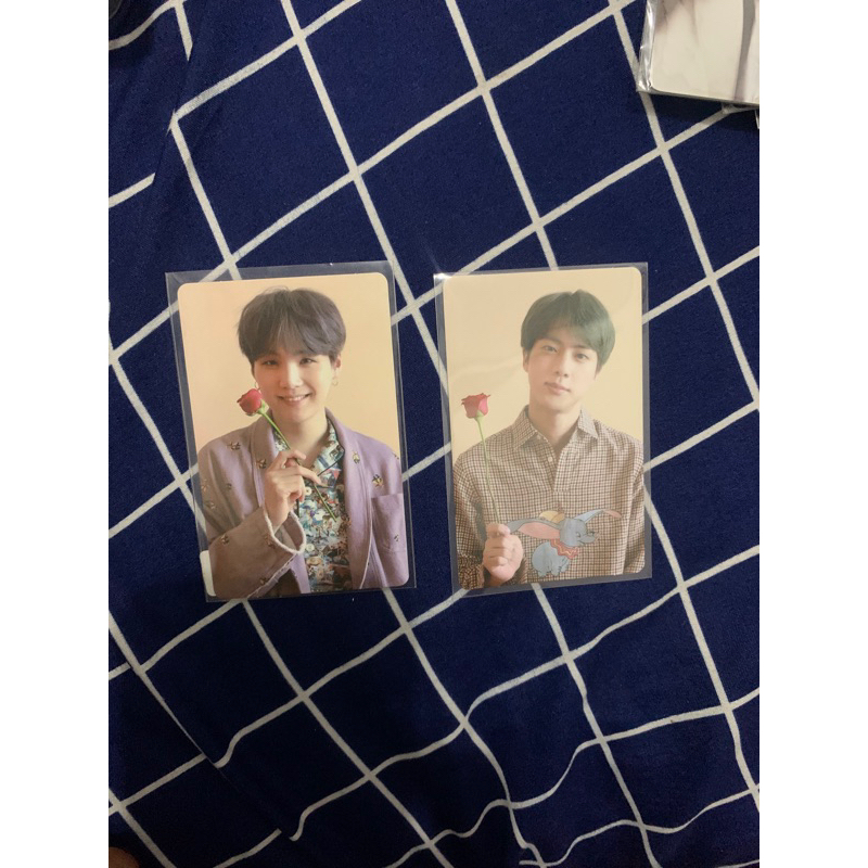 OFFICIAL BTS MEMORIES 2019 BUNGA SUGA JIN PHOTOCARD