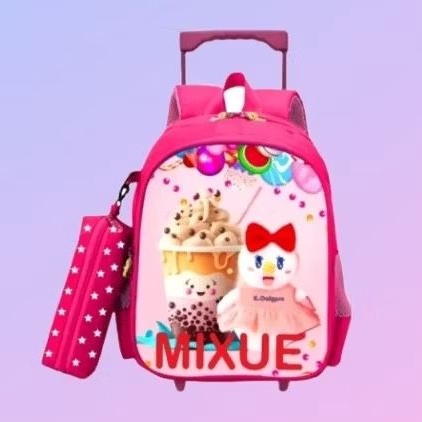 Garansi Order troli mixue premium  tas roda anak perempuan  cod  bayar di tempat  tas dorong mixue