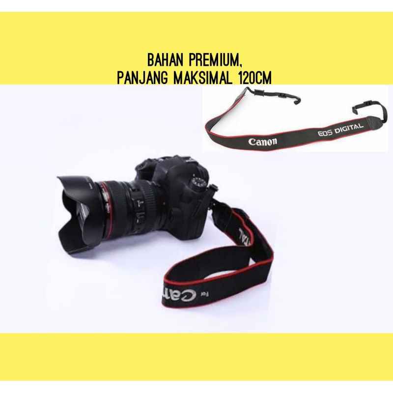 Tali Strap Leher Gantungan Canon DSLR - 500D 550D 600D 650D 700D 750D 760D