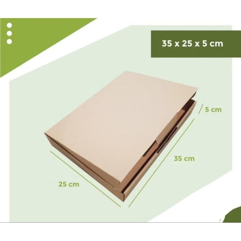 

Kardus uk 35×25×5 cm Die cut dan easy usage