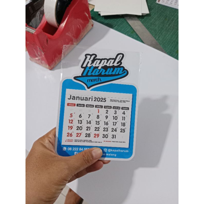 

[PROMO] KALENDER MINI MAGNET KULKAS CUSTOM 2025-GIFT CUSTOMER