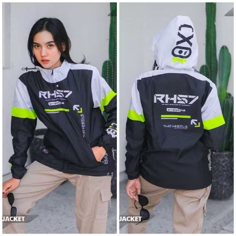 Jaket racing hell rh 57/Jaket Racing Hell Printing ukuran M - XXL/free Stiker