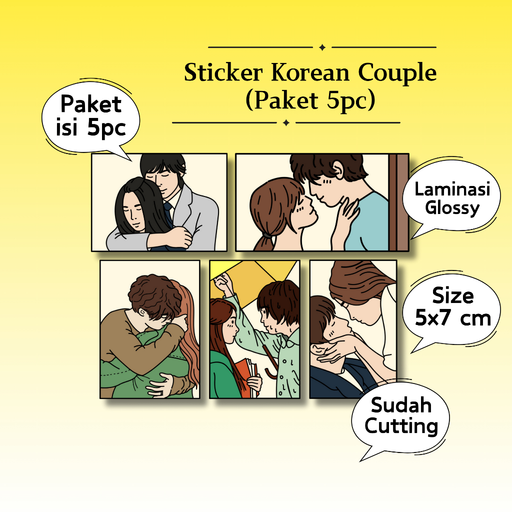 

Paket 5 Pcs Sticker Ootd Couple / Sticker Pasangan Simple Untuk Jurnal Vol.02