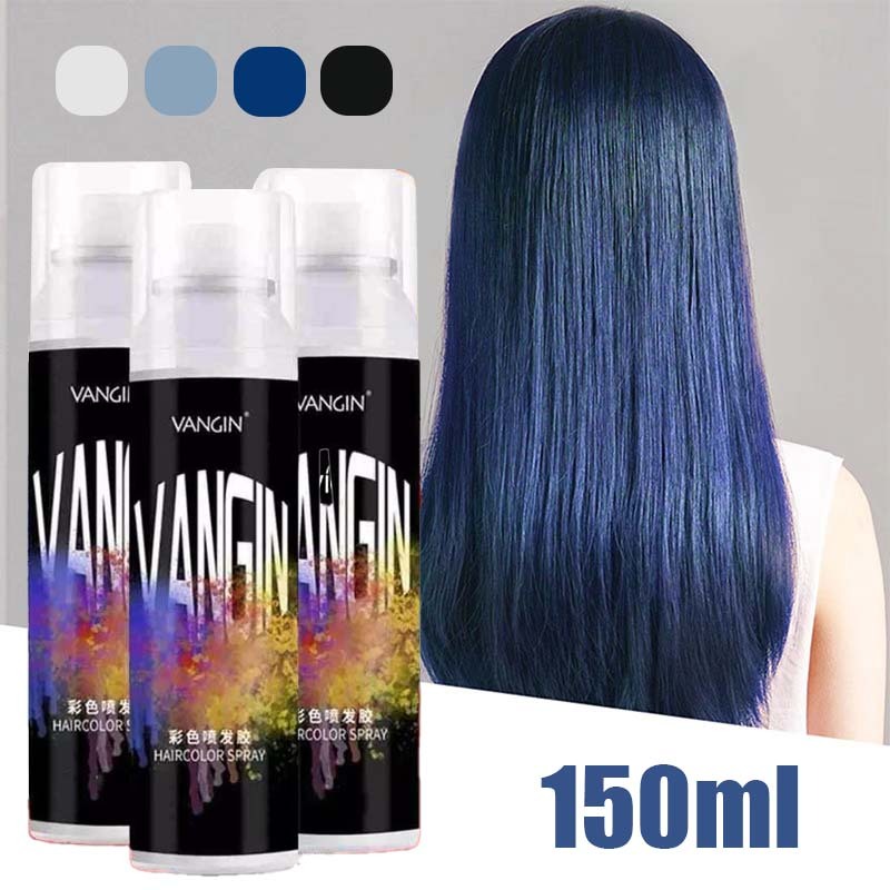 Spray Warna Rambut Non Permanen Sementara Non Permanent Hair Color Spray  Cat Rambut Semprot 150ml