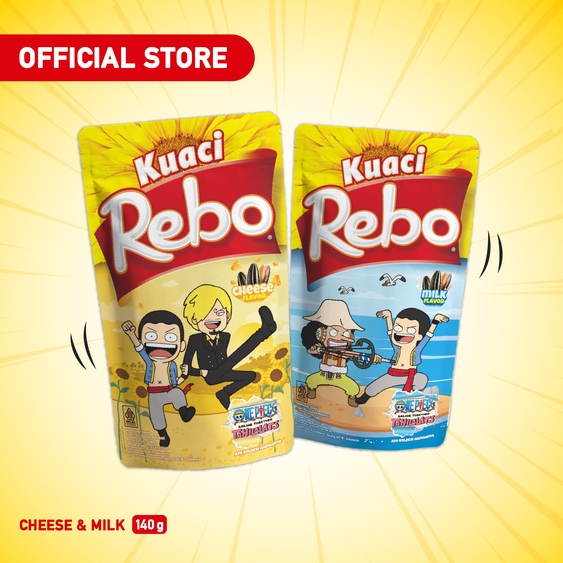 

Rebo Kuaci Bundling Rasa Cheese & Milk Ukuran 140gr - Cemilan Biji Bunga Matahari