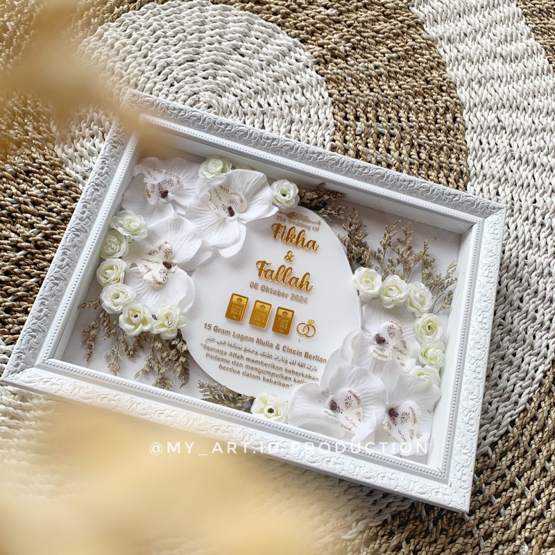 Mahar Akrilik Mahar Pernikahan Akrilik timbul Bukan Print