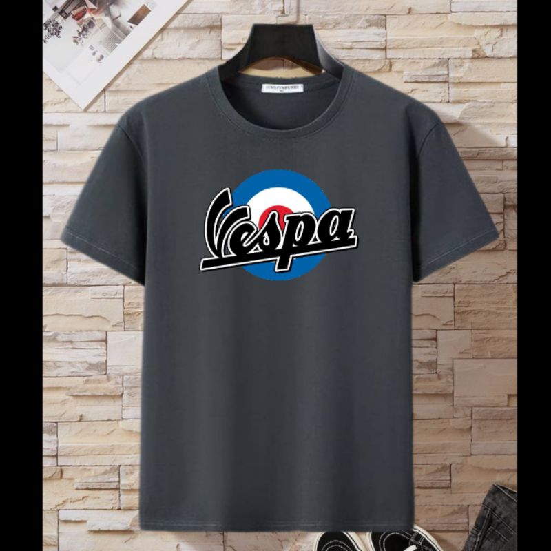 Kaos pria/Kaos distro/kaos vespa cowok Bahan knitto combed 24s