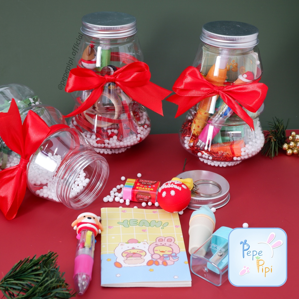 

Hampers Botol Pohon Natal Parcel Christmas Bingkisan Cantik Kado Gift Anak Santa Parsel Alat Tulis