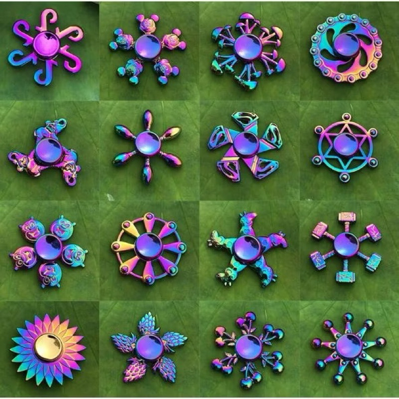 (MSS) Mainan Fidget Spinner Stainless Naruto / Mainan Penghilang Stress / Deformable Naruto Spinner 