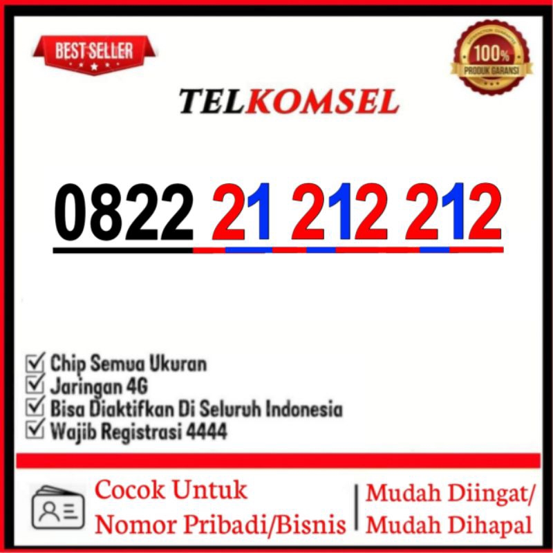 kartu perdana nomer cantik telkomsel simpati 2323 2323 212 212