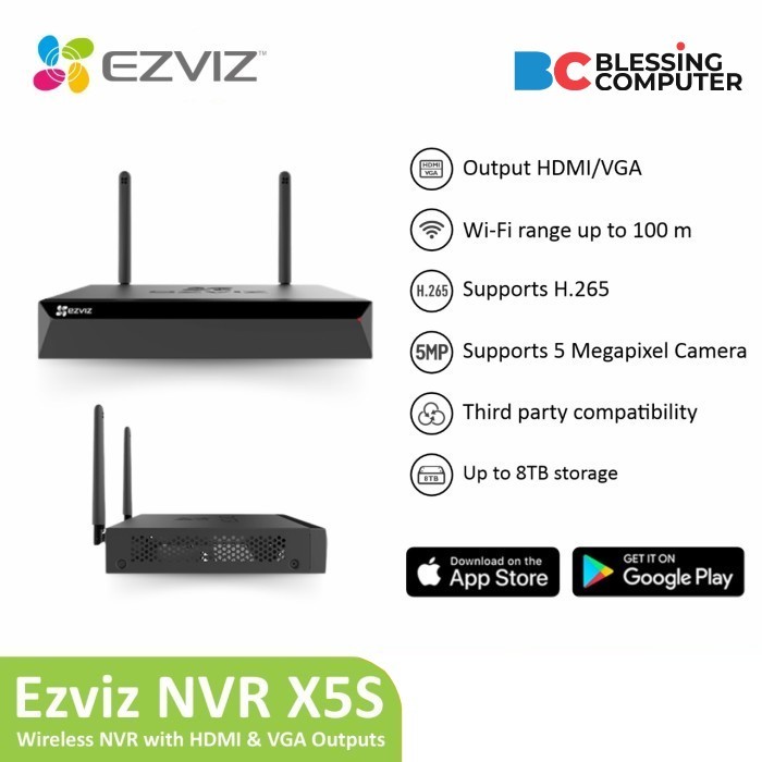 NVR EZVIZ CS-X5S-8W 8 CHANNEL H.265
