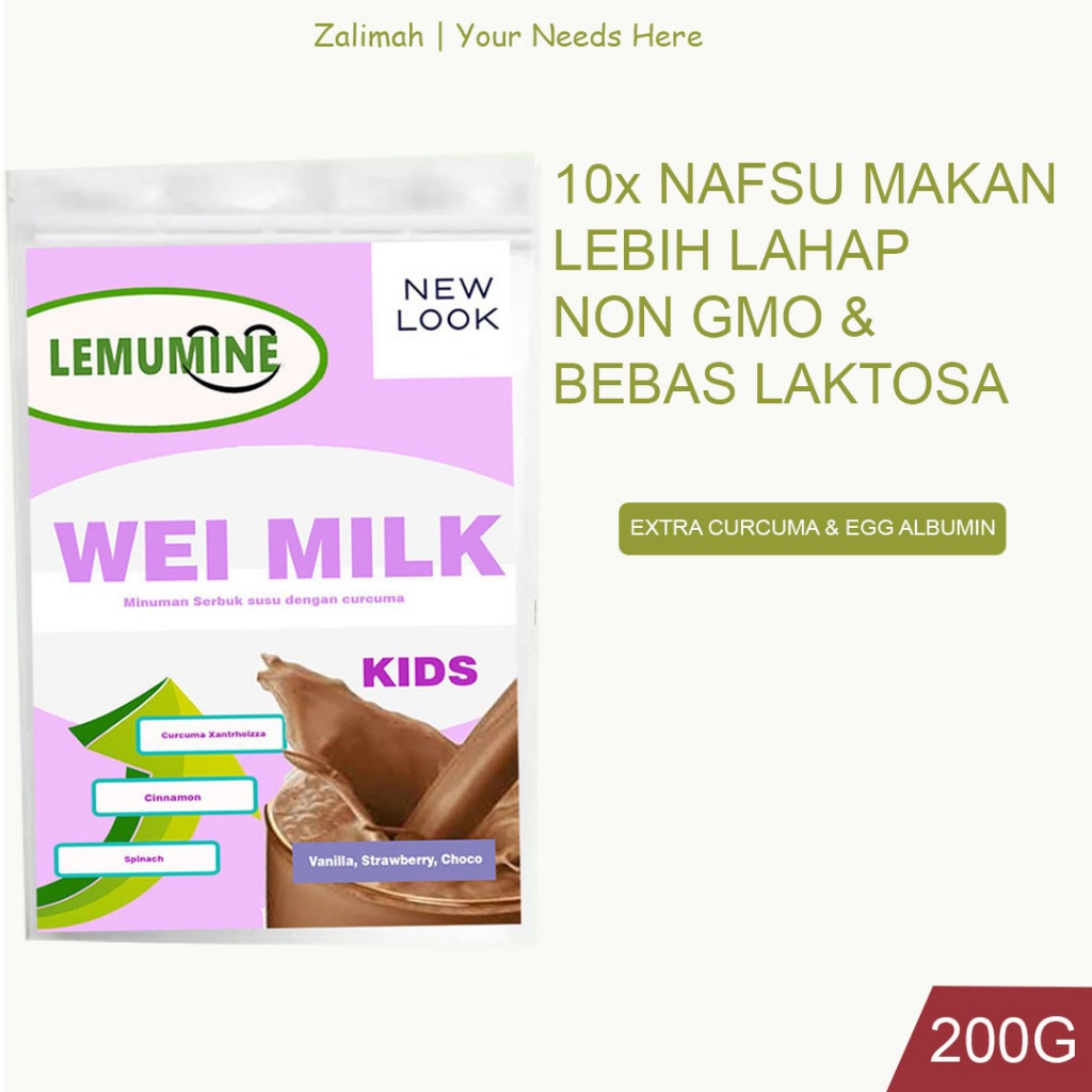 

Vitamin Anak Daya Tahan Tubuh Penambah Nafsu Makan Susu Penggemuk Badan Anak Penambah Berat Badan Anak Lemumine
