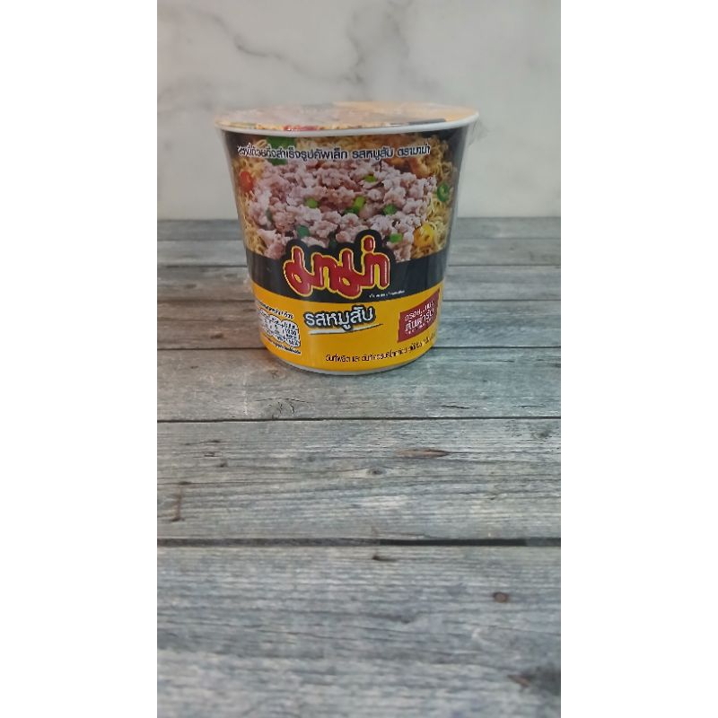 

Mama instant Cup Noodles Minced Pork or Thiland Bangkok