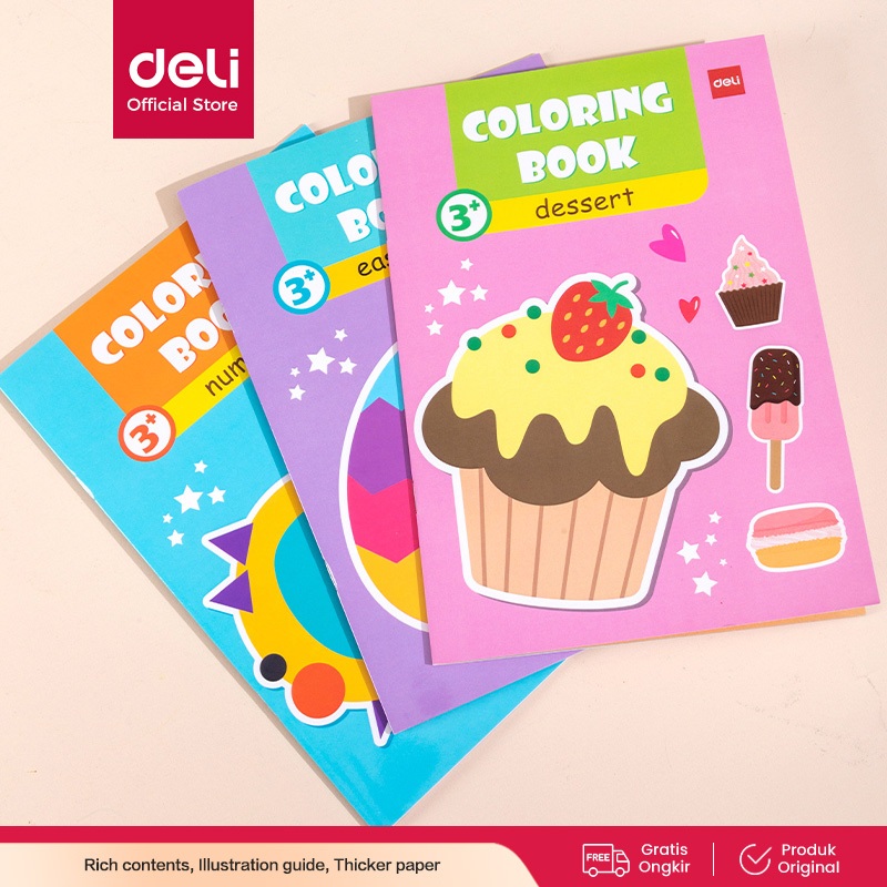 

Deli Buku Mewarnai Ekstra Besar / Coloring Book 16 Macam Gambar EN0XX