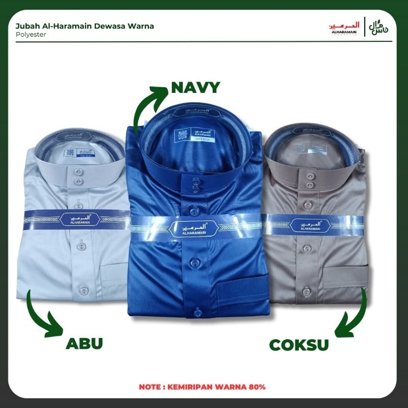 JUBAH AL HARAMAIN VIET DEWASA - WARNA