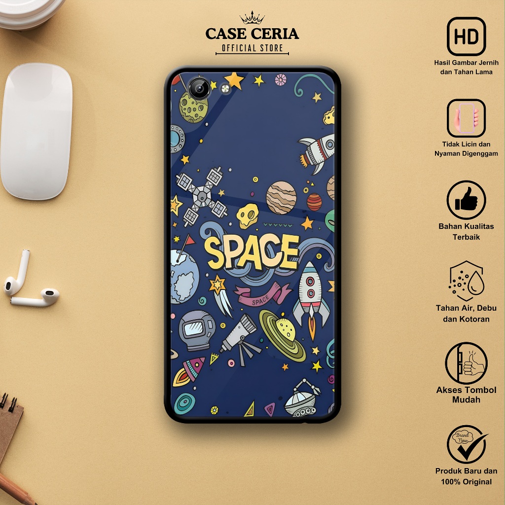 Case Vivo Y71 / Y71i / Vivo 1724 - Casing Vivo Y71 / Y71i ( Space ) - Silikon Case – Kesing HP Vivo
