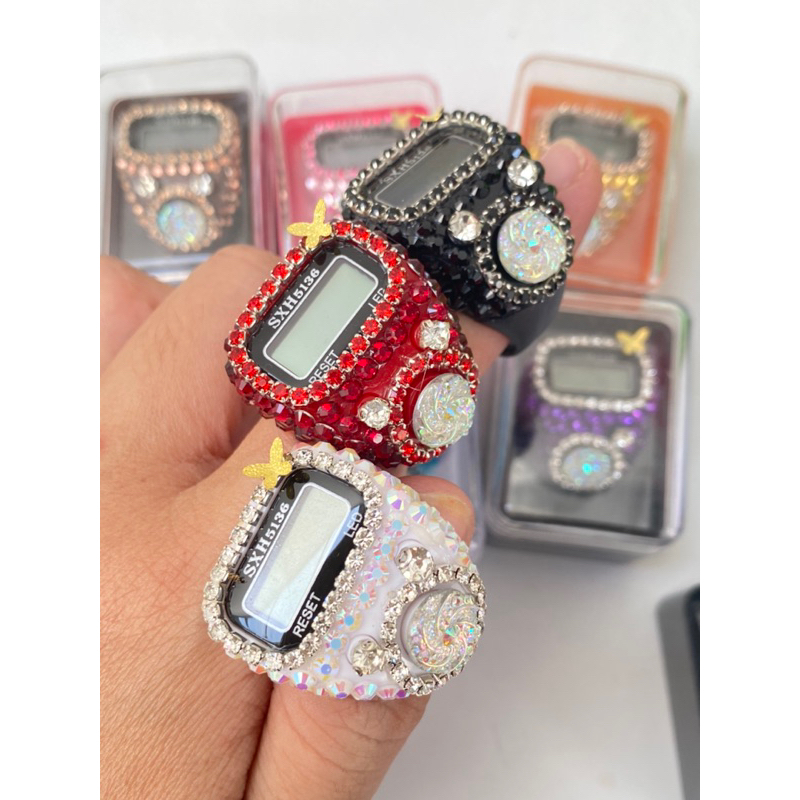 NEW Tasbih Cincin digital cantik mutiara bling bling mewah