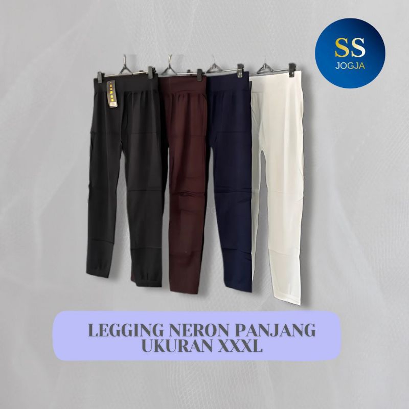 celana legging neron jumbo ukuran xxxl / grosir legging neron termurah