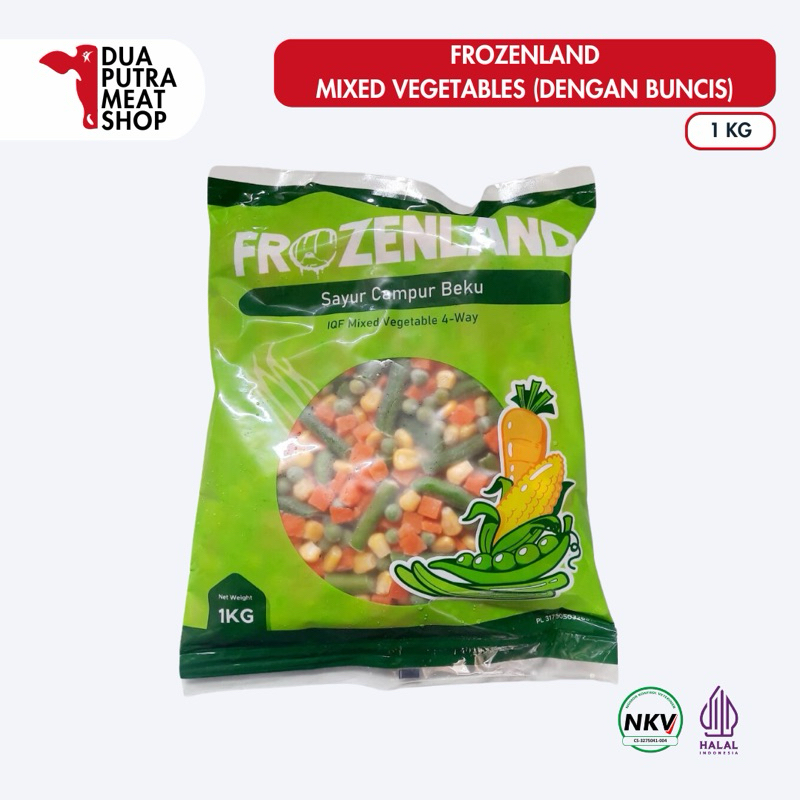 

Frozenland Mixed Vegetables 4 Way | Sayur Campu beku 1kg