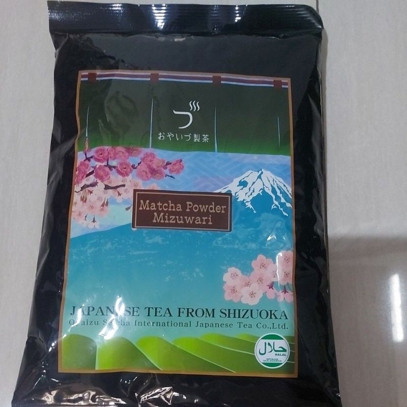

Oyaizu Seicha Matcha Powder Mizuwari ( Teh bubuk Jepang) - 500 gram